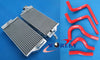 Honda CR125 CR125R Aluminum Radiator + Red Hose (2002-2003)