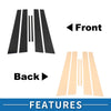 Lexus ES 6 Pcs Black Door Pillar Window Trim (2002-2006)
