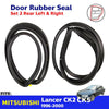 Door Rubber Weatherstrip RL+RR Fits Mitsubishi Lancer CK2 CK5 4D Sedan 1996-00
