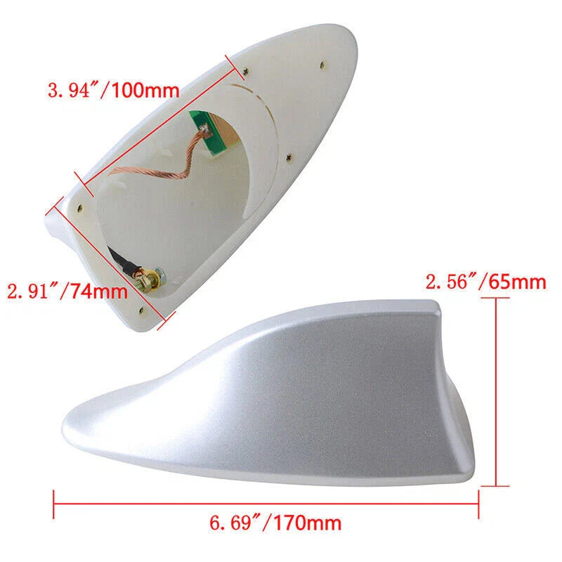 Hyundai Sonata Elantra Ebony Shark Fin Roof Antenna Cover (2015-2019)