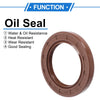 Oil Seal 2 x Seal Ring Rotary Shaft Seal FKM Rubber 40x60x7mm Brown