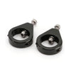 Harley Davidson 39mm Black Fork Mount Turn Signal Relocation Brackets