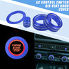 Honda Civic (2022-2023) Blue 8pcs AC Switch Air Vent Knob Covers