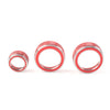 Honda CR-V (2017-2022) Red 3 x AC Climate Switch Knob Ring Cover Trim