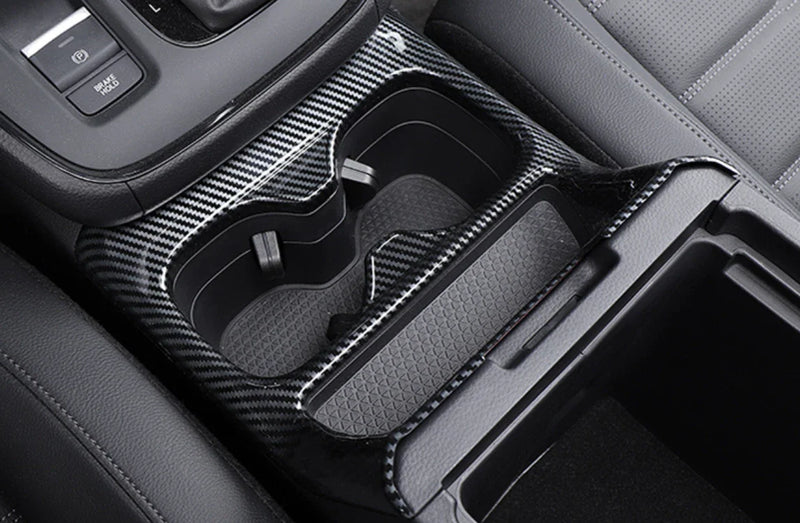 Honda CR-V (2023) - Carbon Fiber Water Holder Cup Lid Frame Cover (2023)