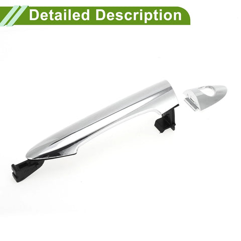 Hyundai Kia Silver Tone Front Left Exterior Door Handle (2011-2016)