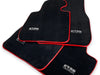 BMW 7 Series F02 Premium Black Red Floor Mats (2010-2015)