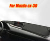 Mazda CX-30 Black Leather Dashboard Cover Dash Protector Pad Mat