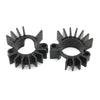 BONNEVILLE 900 Black Finned Exhaust Pipe Clips (2017-2023)