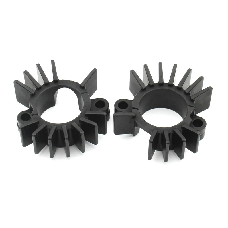 BONNEVILLE 900 Black Finned Exhaust Pipe Clips (2017-2023)