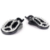 Kawasaki KX250 KX450 Black Shark Teeth Racing Foot Pegs (2008-2015)