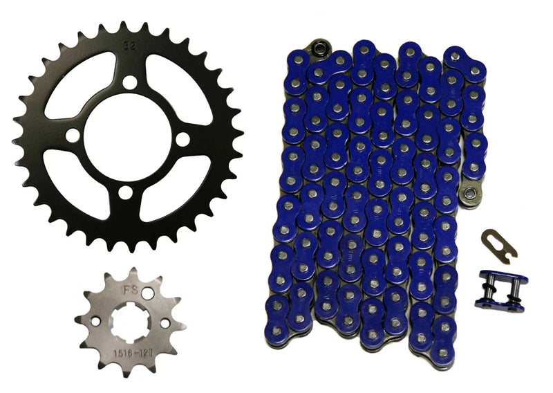 Yamaha Breeze 125 2 x 520x74 Chain & 12/32 Sprockets (1989–2004)