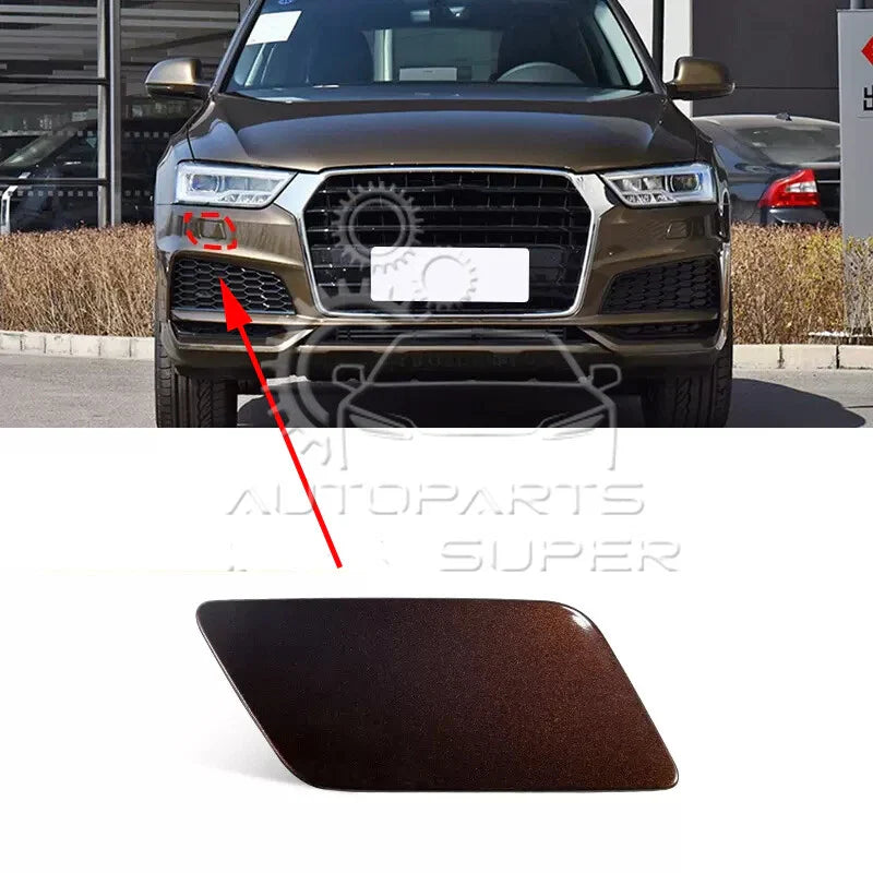 AUDI Q3 Front Left Right Bumper Headlight Washer Cover Cap (2016–2018)