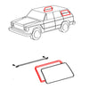 Toyota Land Cruiser BJ60 FJ62G HJ60 1980-1990 Side Window Weatherstrip