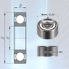 MakeModel 20pcs 3x8x4mm Double Metal Shield Deep Groove Ball Bearings