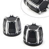 Harley Softail Touring Street Glide Aluminum Front Cut Axle Nut Cap Covers