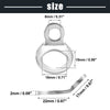 8pcs Stainless Steel Motorcycle Tie Down Anchor Hooks Strap Rings Silver Tone