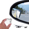 2 x Wide Angle Convex Car Blind Spot Round Stick-On Side Mirrors