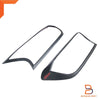 Ford Ranger Matte Black Red Logo Headlight Lamp Cover Trim (2015-2021)