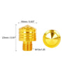2 x 10mm Mirror Hole Plugs Normal Screw Yellow Universal