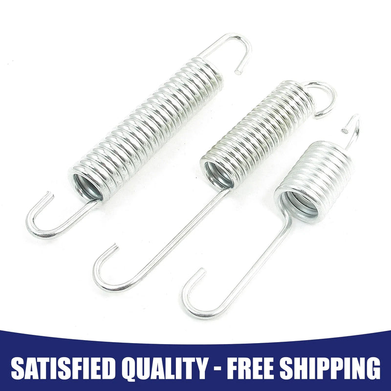 Motorcycle 3 in 1 Ring Motorcycle Kickstand Spring Silver Tone Universal
