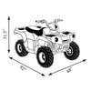 Suzuki Arctic Cat Yamaha Kawasaki Honda Polaris Can-Am ATV Cover Black