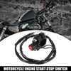 Make Model Engine Start Stop Switch Button with Mounting Backplate Red