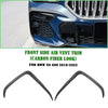 BMW X6 2 x Carbon Style Front Bumper Side Air Vent Trims (2019-2022)