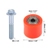2 x Set 8mm Motorcycle Chain Pulley Roller Slider Wheel Guide Orange