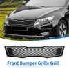 Kia Optima (2011-2013) Black Chrome Silver Tone Front Upper Bumper Grille
