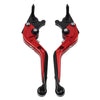 Kawasaki Ninja 650R ER6F ER6N Red Extendable Brake Clutch Levers (2006-2018)