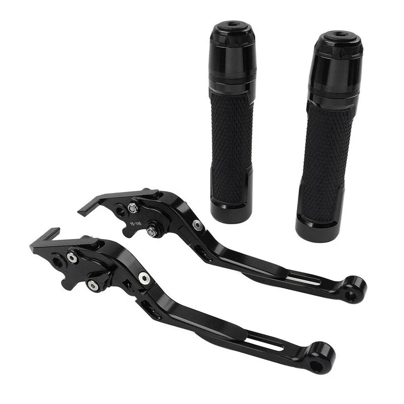 Honda CB1100 CB1300 Black Extendable Brake Clutch Lever Grip Set (2013-2023)