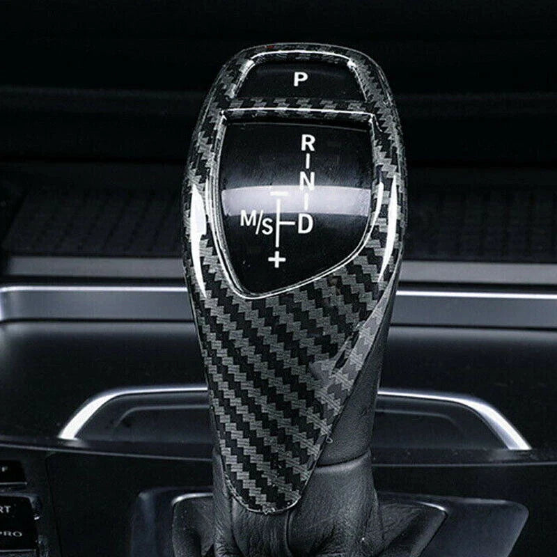BMW F30 F20 F10 F15 F25 X3 X5 Carbon Fiber Style Gear Shift Knob Cover
