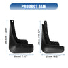 Hyundai Santa Fe 2019-2022 Mudguards Fender Kit (2 x Screws, Black)