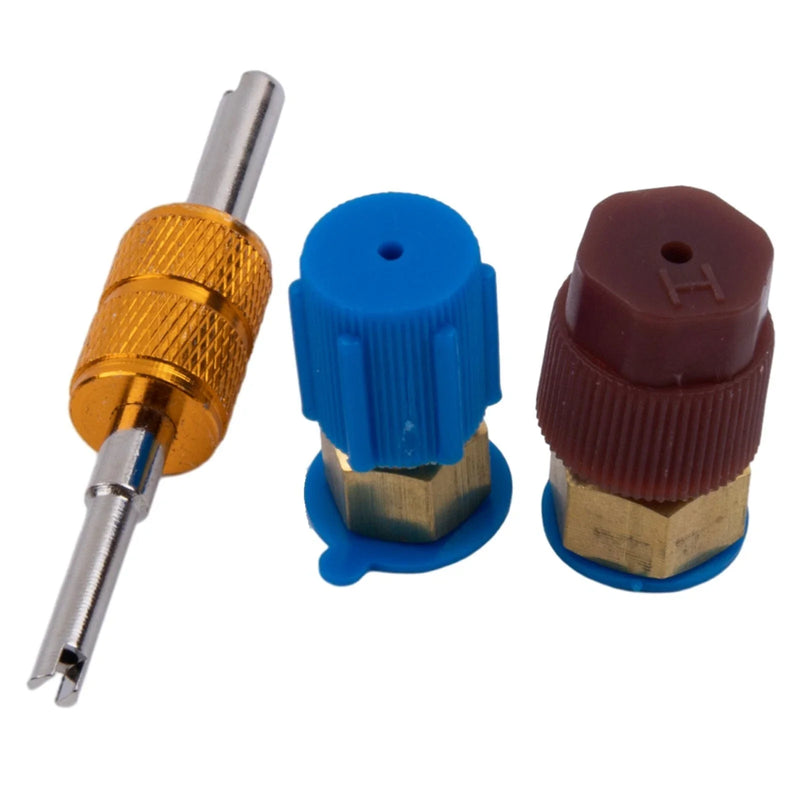 R134A A / C 2 x Filling Valve Port Adapter Retrofit