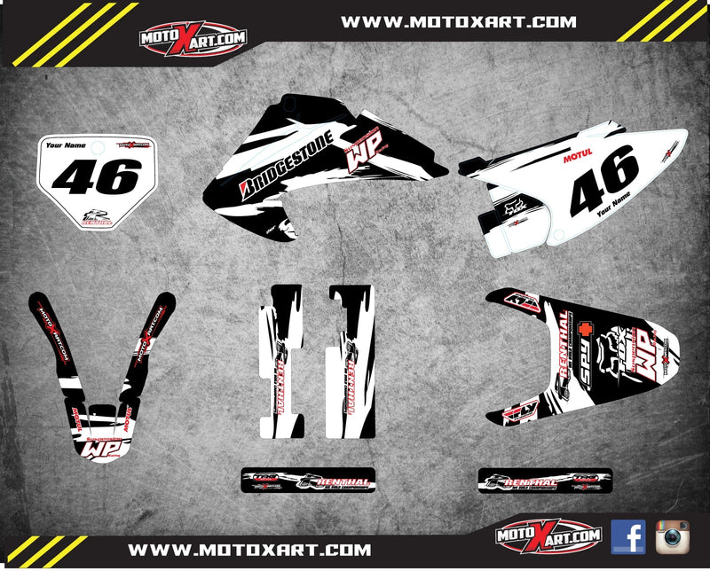 Honda CRF 150 F Decals Stickers Custom Graphic Kit (2003-2007)