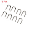 Motorcycle Scooter 8pcs Universal U Shaped Exhaust Pipe Muffler Pull Hooks