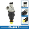 Ford Ranger 1998-2001 2.5L Black 1 Pc Fuel Injector No.F87Z-9F593-DB