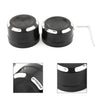 Harley Softail (2018-2023) Black / White Rear Axle Bolt Nut Cap Cover