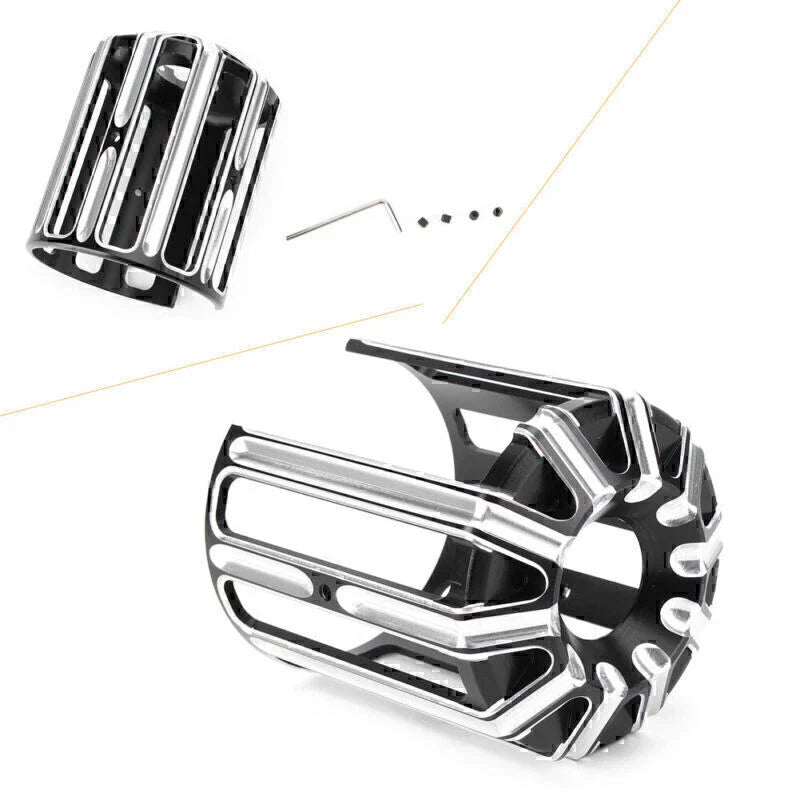 Harley Twin Cam Dyna Black Aluminum Oil Filter Cover Cap Trim (2000-2017)
