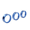 Kia Cerato K3 Forte 3 x Blue AC Control Knob Rings (2017-2018)