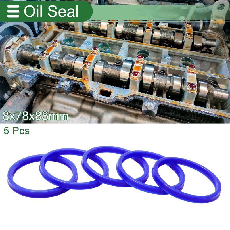 Make Model Oil Seal 78x88x8mm TPU Rotary Shaft Seal 5 Pcs