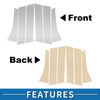 Mitsubishi Outlander 6 Pcs Door Pillar Window Trim (2011-2014)