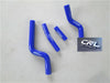 Yamaha YZF250 YZ250F (2007-2009) Blue Silicone Radiator Hose