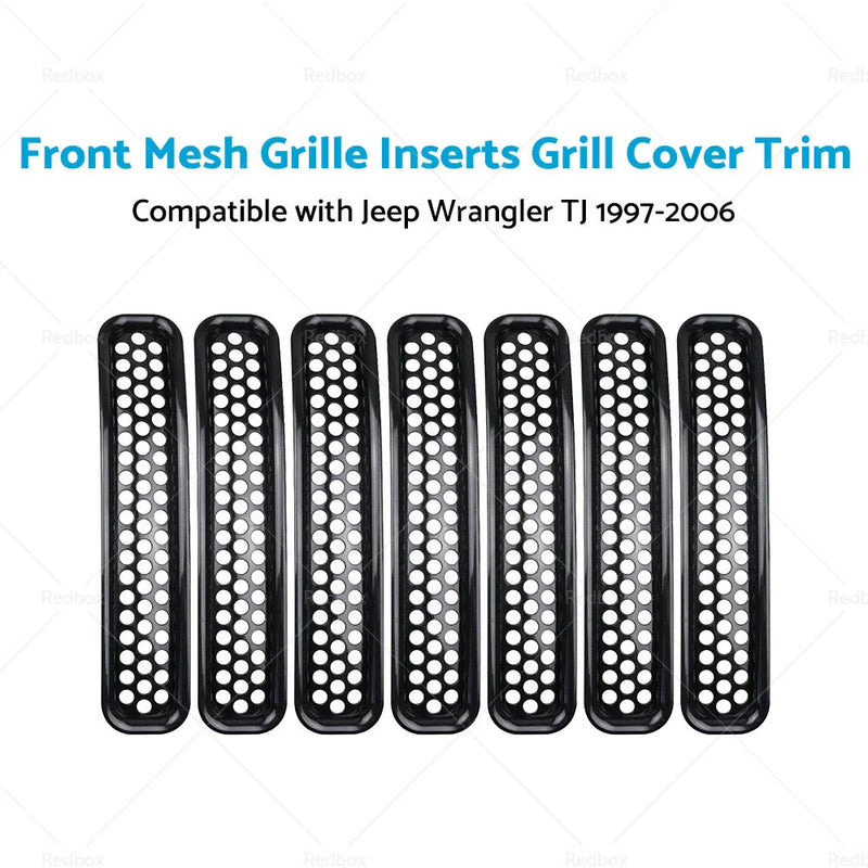 Jeep Wrangler TJ Front Mesh Grille Inserts (1997-2006)