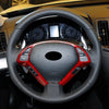 Infiniti G37 EX37 G25 Q40 (2013-2015) Carbon Fiber Red 1x Steering Wheel Trim