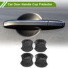 Honda Civic 8th Carbon Fiber Black 4 x Pcs Car Door Handle Cup Protectors