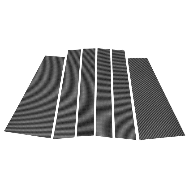 Toyota Sienna (2021-2023) Carbon Fiber Black 6 Pcs Door Pillar Window Trim
