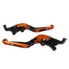 Yamaha FZ07 FZ09 MT07 MT09 XSR900 CNC Orange Extendable Brake Clutch Levers (2014-2023)