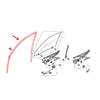 Honda Civic Hatchback DX 1991-1995 LHS Door Window Glass Run Channel